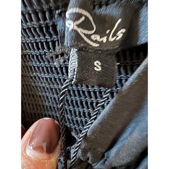 Rails Irisa Black Cotton Poplin Midi Dress - Size Small (New) - Picture 4 of 7